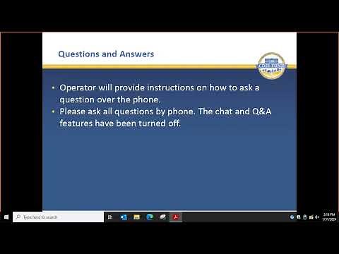 NACA Program Q&A Webinar Workshop