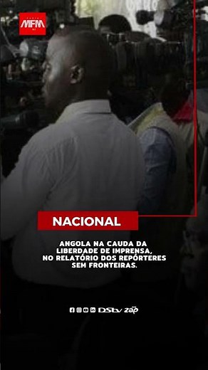 Angola lagging behind in press freedom, according to the Reporters Without Borders report.