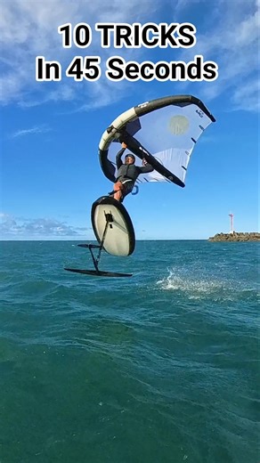 Life is better on a Wingfoil - Freestyle Session - 10 tricks in 45 second #wingfoiling #wingfoil