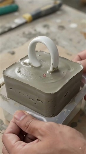 🎨 5 Amazing Cement DIY Home Decor Ideas! 🤯🏡 #shorts