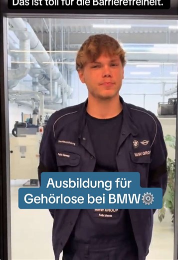 Darauf sind wir stolz! Und mit was? Mit Recht! 🤝#BMWGroupCareers #Azubi #AusbildungfürGehörlose
