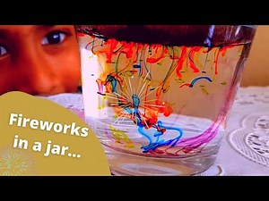 How to do Fireworks in a jar science experiment|Easy science experiment for Kids|DIY fireworks|
