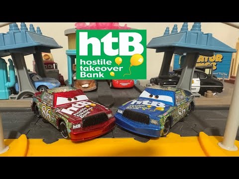 Disney Pixar Cars Red and Blue Ransburgs Chick Hicks (Factory Customs)