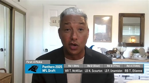 Wyche on why Panthers drafted McMillan: They wanted 'a receiver with a huge catch radius' | 'The Insiders'