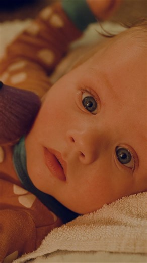 Baby's first facial #asmr #baby #babyboy #relax