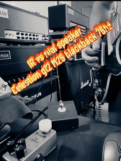 Impulse response vs speaker ( “75 Rola Celestion G12 m25 t1221 blackback )
