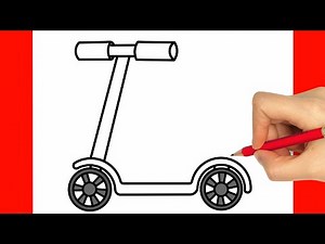 Roller zeichnen lernen einfach schritt für schritt für anfänger & kinder 1