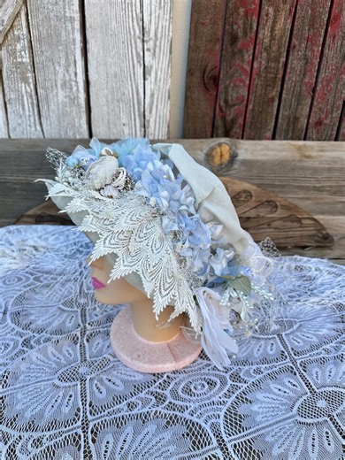 Vintage 1940s Victorian Tea Party Kentucky Derby Formal Hat Light Blue With Lace Pearls - Etsy
