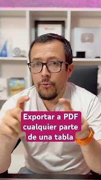 How to export any section of an Excel table to PDF in seconds.