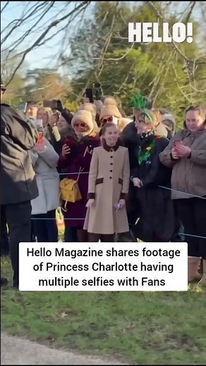 Hello Magazine share heartwarming video of #PrincessCharlotte taking Selfies - @HELLOmag