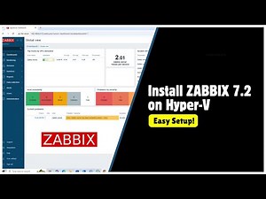 How to Install ZABBIX 7.2 on Microsoft Hyper V | Network Monitoring Tool |