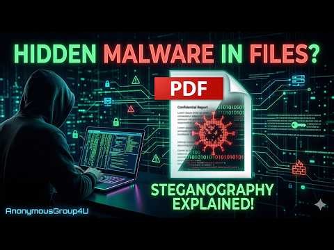 😱 Hidden Malware in PDF? 😱 Steganography Attack Explained | Ethical Hacking | 5 April 2026