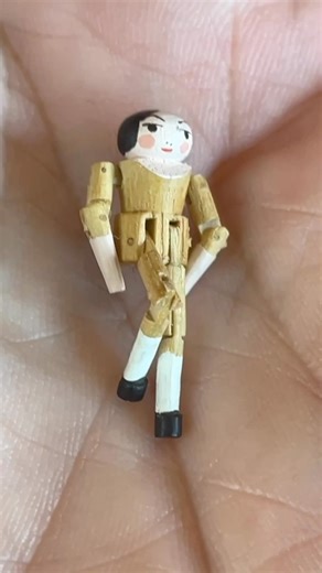 6.9K views · 286 reactions | Fully jointed carved wood peg doll惘with hand-painted features (unidentified artist/unsigned) measuring less than 1” in height, part of my upcoming estate sale. Stay tuned for details and sign up on my website (LINK IN BIO) to get on my mailing list so you’re first to know more! #mini #miniatures #pegdoll #doll #dollhouseminiatures #dollhouse #art #craftsman #handcrafted #imadethis #hobby #collect | D. Thomas Miniatures | Facebook