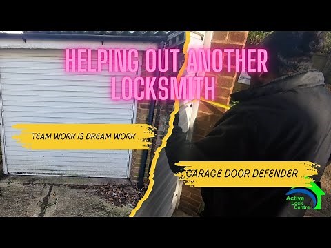 Fitting garage door defenders with Lockout locksmiths. 🔒🛠️ #GarageDoors #Security #HomeSafety