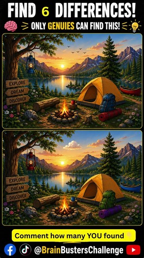 99% Can’t Find All 6 Differences | @BrainBustersChallenge