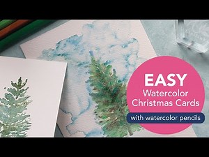 Watercolor Tree Painting How To Use Watercolor Pencils and Metallic Watercolors