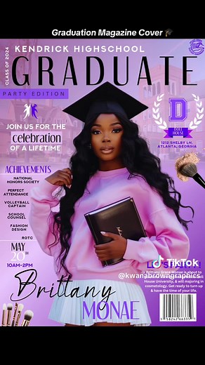 Yasss Graduation season is here 🎓, and what better way to celebrate than with a custom invitation magazine cover! Whether you're graduating yourself or celebrating a loved one's achievement, a personalized magazine cover adds a special touch to the occasion. Check out this invitation cover I designed, perfect for capturing those cherished graduation memories! #GraduationInvitation #MagazineCoverDesign #GraphicDesigner #CelebrateAchievement #canvadesigner