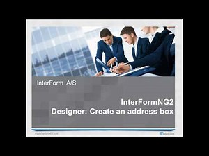 InterFormNG2: Create an address box