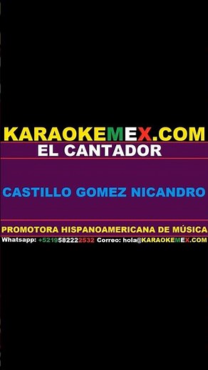 karaoke antonio aguilar - el cantador #karaokemex