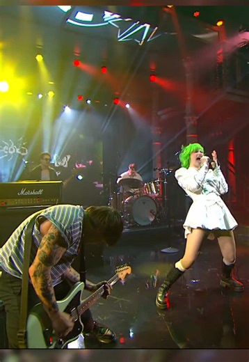 Getting to perform on @colbertlateshow to celebrate ‘Are We All Angels’ was such a major highlight of 2025 🪽 Still thinking about how insane this was. Thank you again team Colbert! #scowl #lateshowwithstephencolbert