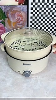 Mini Electric Food Steamer – Compact Steamer Pot for Dumplings, Vegetables & Healthy Meals! 🥟✨