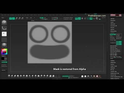 Zbrush Saving Masks by Alphas