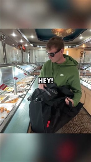 Stealing Food From A Buffet!