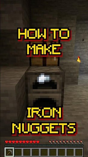 #shorts Minecraft: How to make Iron Nuggets