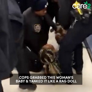 326K views · 890 reactions | Jasmine Headley was sitting on the floor with her baby at a crowded food stamp center in New York. The cops were called on her just because the staff didn't want her to sit on the floor. When NYPD showed up, they violently ripped this woman's baby out of her arms and yanked him like a rag doll. Sign the petition to demand that these horrific cops are fired immediately! | Care2 | Facebook
