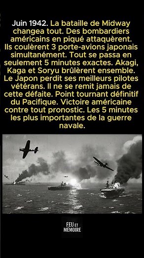 La Bataille de Midway changea guerre du Pacifique en seulement 5 minutes décisives