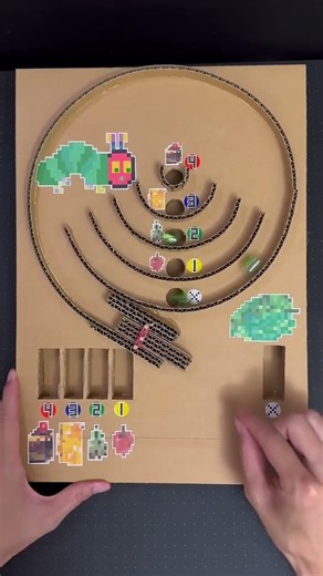 DIY kirby pinball with cardboard #ytshorts #cardboard craft ard