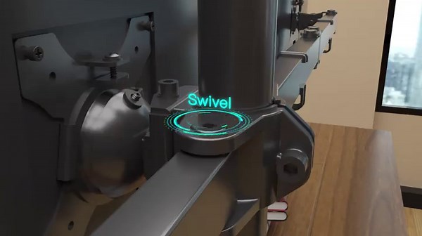 HUANUO Triple Monitor Stand - Free Standing Three Monitor Desk Mount for Screens Up to 24 inch, Heavy-Duty Fully Adjustable Arm, Holds Up to 22lbs Each, VESA 75x75 or 100x100