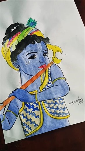 nanda ji lala 🌺 ( drawing) #@deepanshuarts9531 #artist #krishna