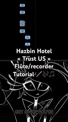 HAZBIN HOTEL SONGS Flute/recorder tutorial #flute #recorder #flauta #hazbinhotel #flautadulce