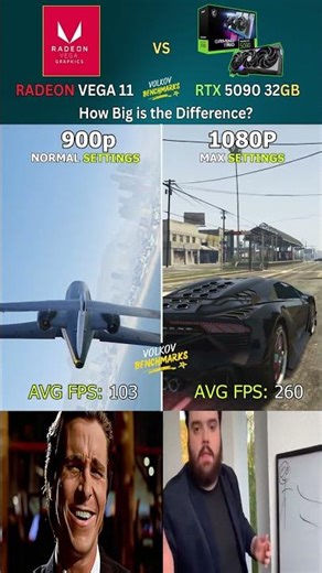 RTX 5090 vs VEGA 11 - This Shows How Far GPU Technology Has Come #pcgaming #shorts #gta