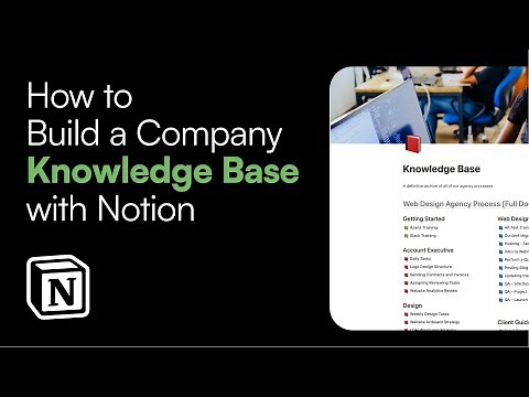 How to Build a Company Knowledge Base with Notion