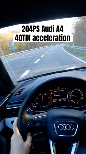 Audi A4 Avant 40TDI 204PS acceleration POV Drive