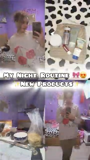 My night routine✨a new products✨ #explore #minivlog #اكسبلور #selfcare #nightroutine #skincare #grwm