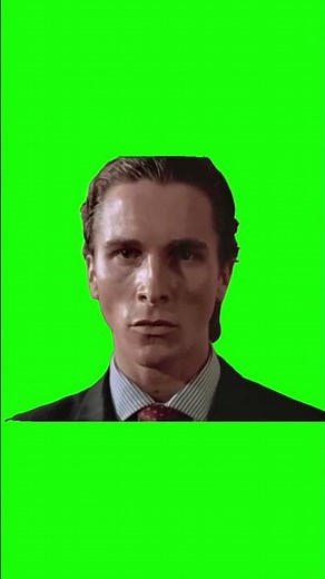 American Psycho Zoom In (Green Screen) 🔥🎬 | Patrick Bateman Edit | Green Screen Meme Template