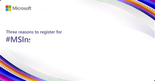 #MSInspire is happening in a week! ⏰🙌 We know you don’t need another reason to register for #MSInspire, but here are 3️⃣ just in case. Register here: http://msft.it/6188gLhky #MicrosoftMEA | Microsoft