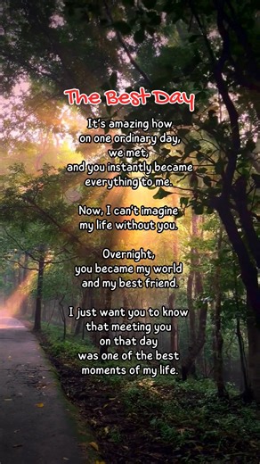 💖 Sweet Love Message for Your Special Someone 💖 ✨ Whether it's for your boyfriend, girlfriend, husband, or wife, this message is perfect to express your deepest feelings. Every moment with you is a treasure. Your love brings light to my darkest days and joy to my happiest moments. You are my anchor, my safe haven, and my greatest adventure. I cherish every laugh, every tear, and every shared dream with you. 💕 Share this with your loved one to let them know how much they mean to you. 💕 #LoveM