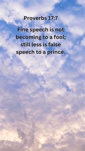 Jesus Saves | Proverbs 17:7 Daily Bible Verse