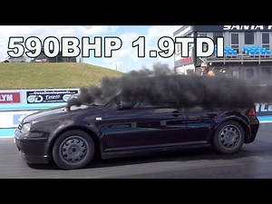 590BHP 1.9 TDI MK4 VW GOLF - QUICKEST IN EUROPE