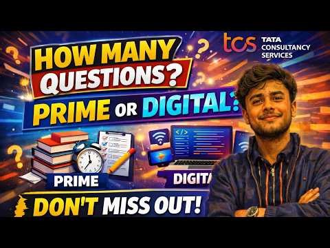 TCS NQT March 2026 – How Many Questions? Prime vs Digital Explained!