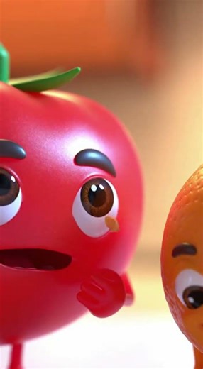 Midnight Cookie Mission! 🍪😳 Apple & Orange Tiny Adventure