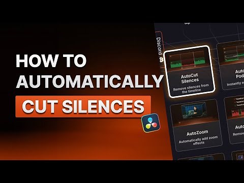 Automatically cut silences in DaVinci Resolve with AutoCut