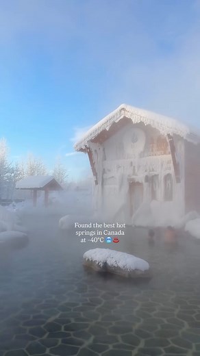Sahil Kumar | Eclipse Nordic Hot Springs Just 30 minutes from Whitehorse, and this place looks absolutely unreal 🤍 Soaking in a hot spring while... | Instagram
