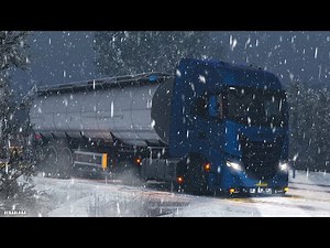 ETS2 Mods 1.53 Frosty Winter Snow Weather Mod V10