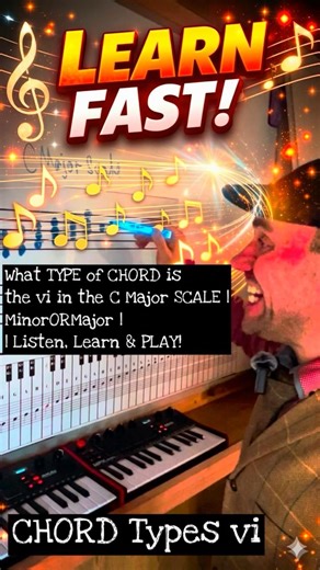 How to PLAY | What TYPE of CHORD is the vi in the C Major SCALE | MinorORMajor | | Listen, Lear