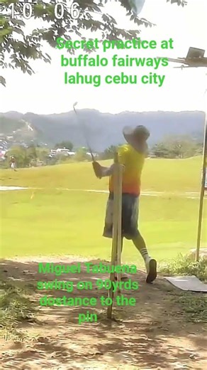 miguel tabuena swing on short course game at #buffalofairwaysandgreen #tophilllahugcebucity